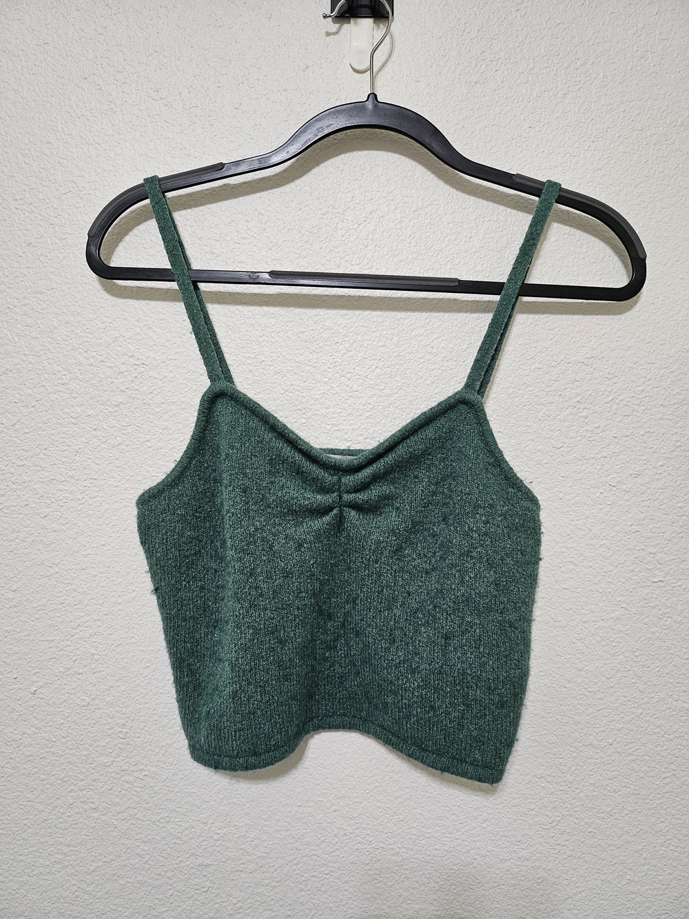 Madewell Forest Green Knit Cropped Cami